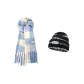 2 Pack (Striped Hat+Blue White Scarf)