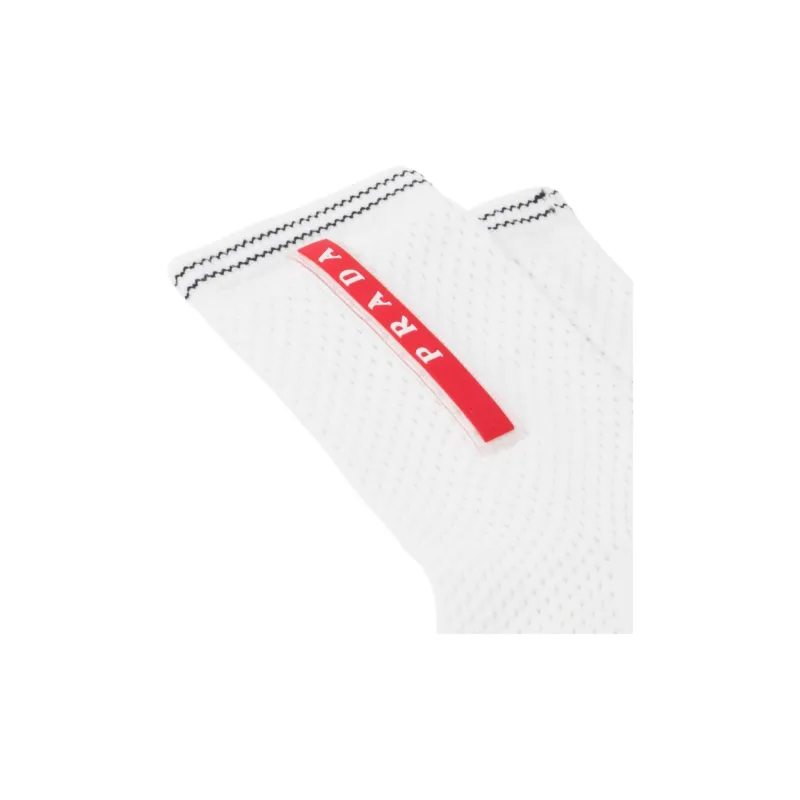 PRADA FW24 Ankle Socks Men's White-2