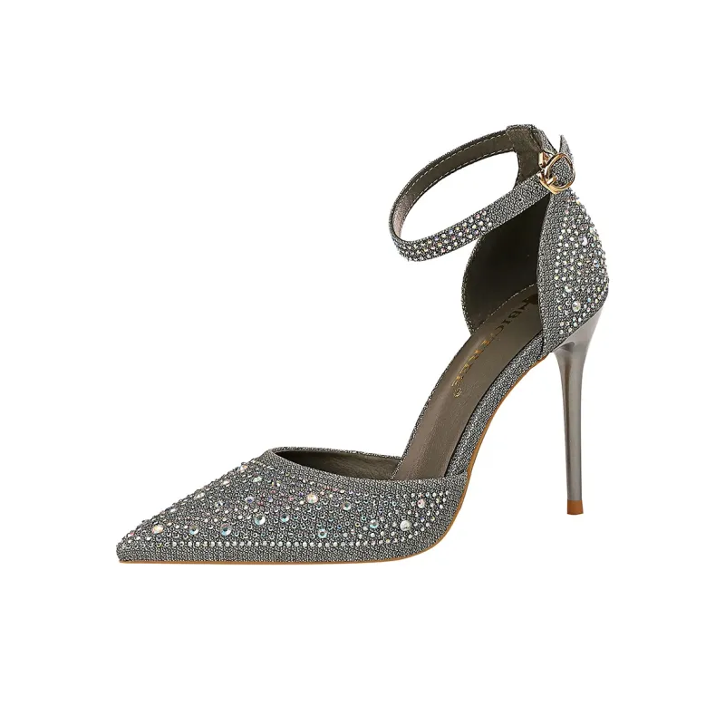 QITUMAUL Slim Heel High Heels Women's-4