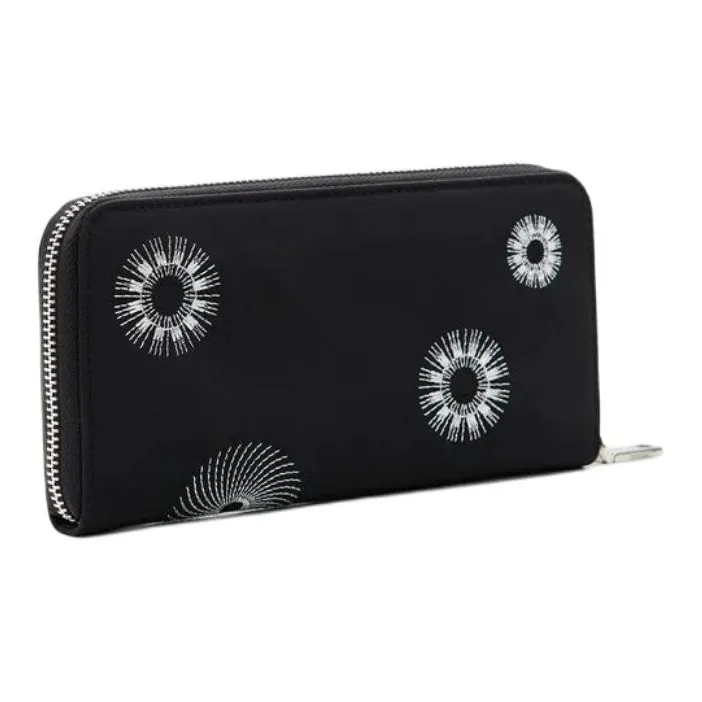 Desigual Polyester Wallet Large Size Women's Black-2