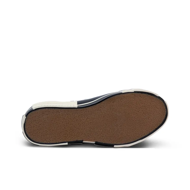 X MMJ·ROARGUNS x VESSEL Wear Resistant Lightweight Height Increasing Low Top Canvas Shoes Unisex Black White-5