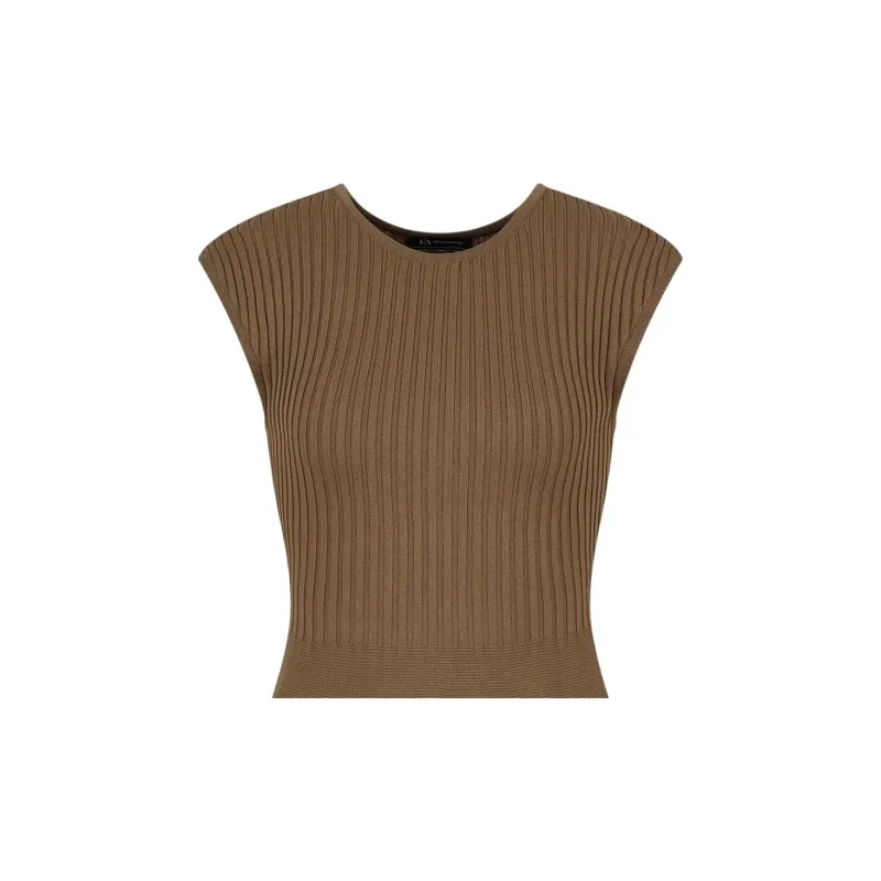 ARMANI EXCHANGEAE Sleeveless Dress Women's Tan-1