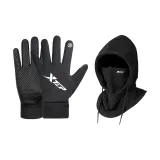 Black XL-Fall Winter Thermal Set 2[Glove+Hats & Caps]