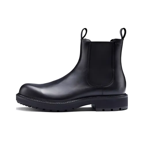 Ecco Short Chelsea Boots Men's Black