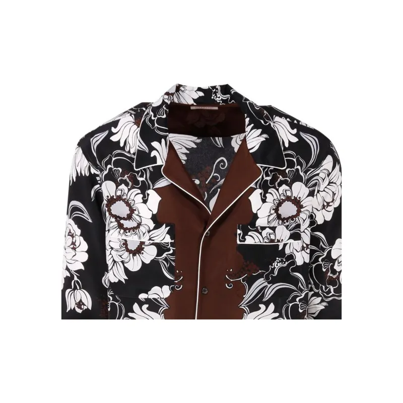 Valentino Graphic Printed Long Sleeved Shirt-4