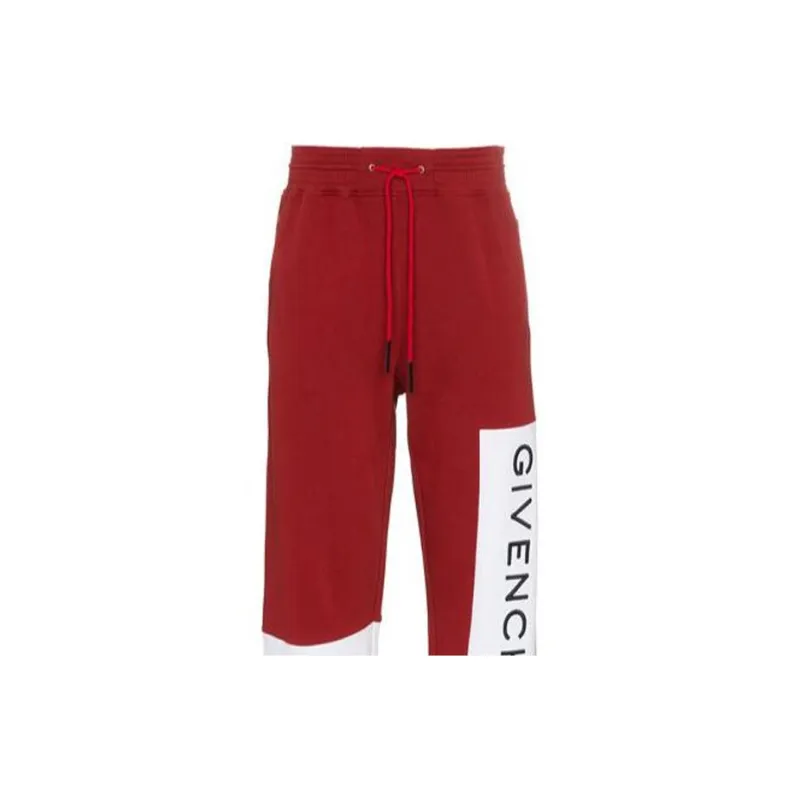 Givenchy Knitted Sweatpants Men Red-2