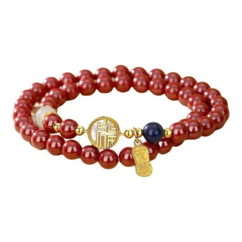 Royal Heaven's Choice Cinnabar Bracelets Unisex