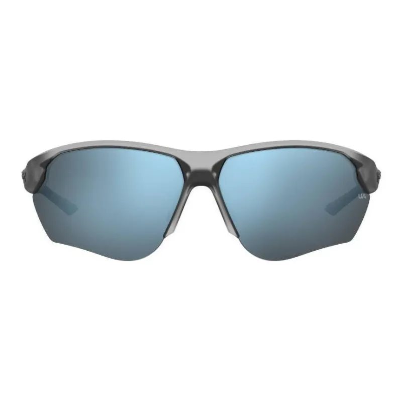 Under Armour Plastic Irregular Shape Sunglasses Men's Transparent Gray-2