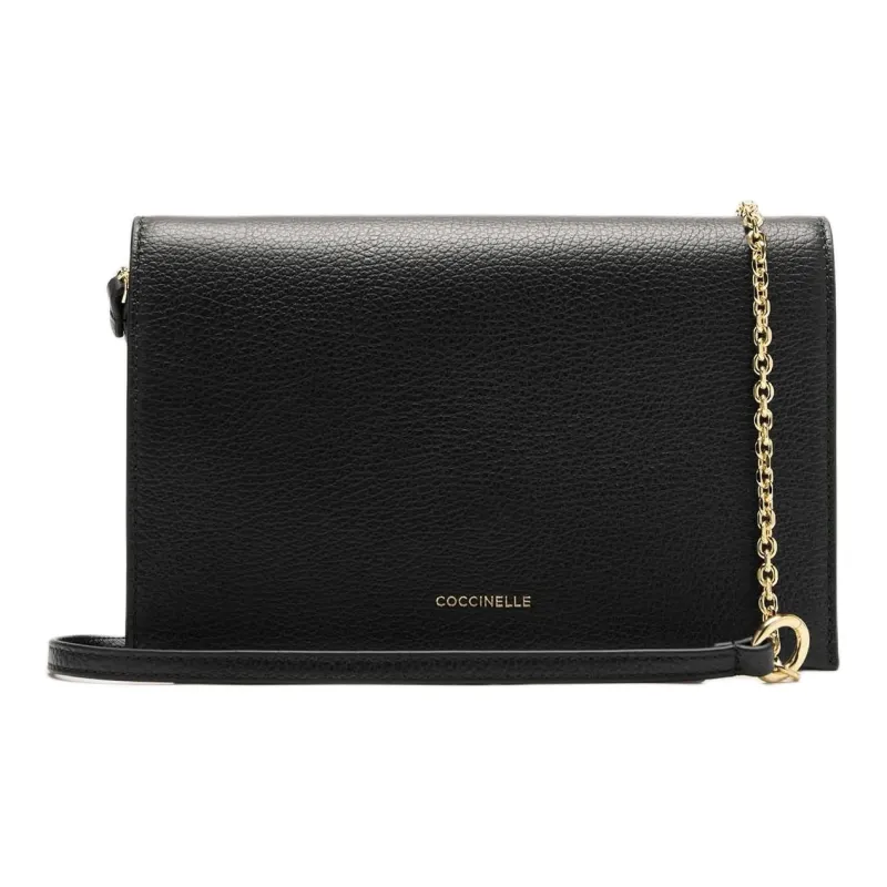 COCCINELLE Natural Dandy Foldover Top Shoulder Bag-0
