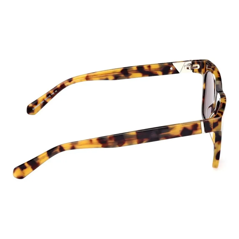 GUESS Plastic Round Sunglasses Men's Tortoiseshell-4