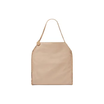 Stella McCartney Baby Bella Leather Tote Bag Shopping Bag Handbag Large Size Women's Cream