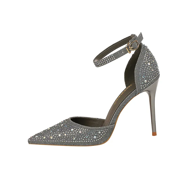 QITUMAUL Slim Heel High Heels Women's-3