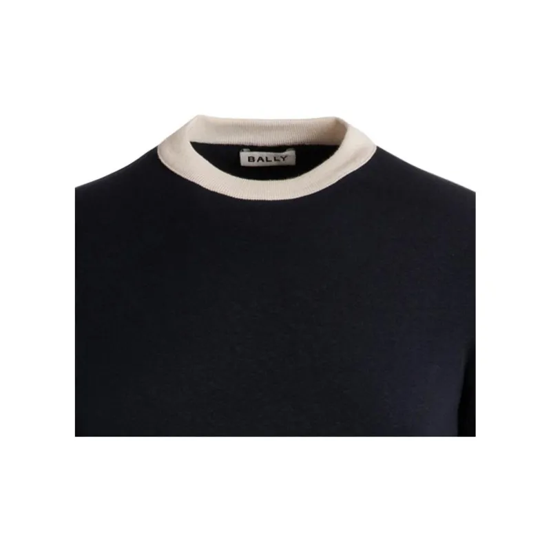 BALLY Contrasting edge T shirt-2