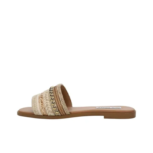 STEVE MADDEN Slide Slippers Women's Beige Brown