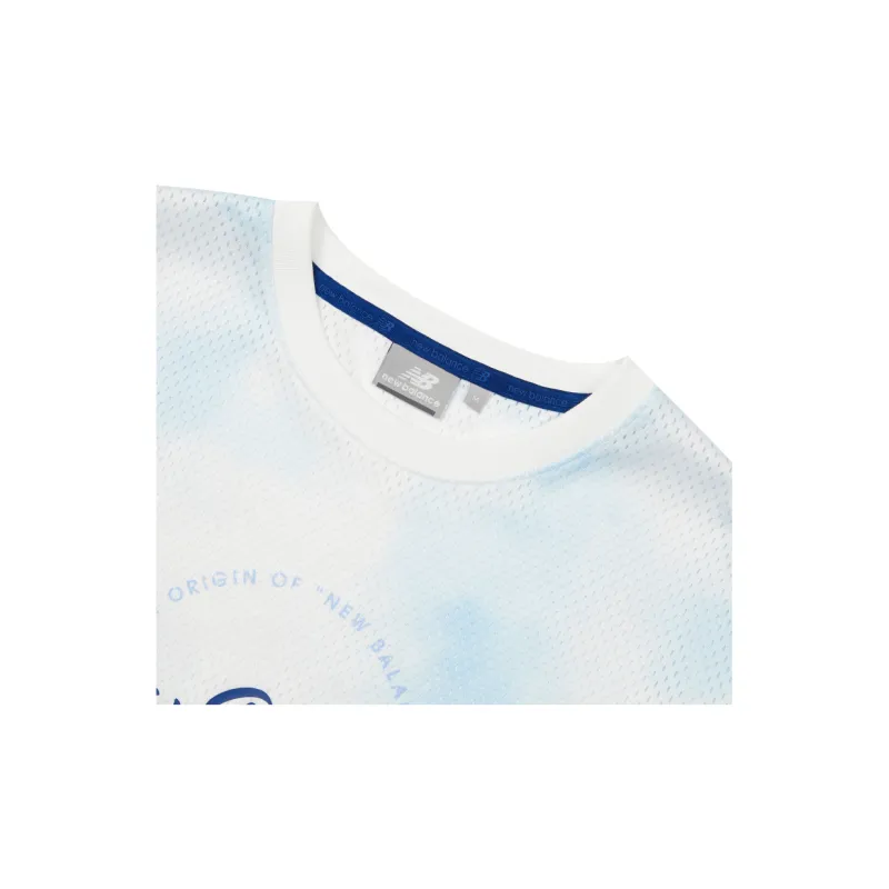 New Balance IU Drop Shoulder Sleeve T Shirt Women's Lake Blue-5