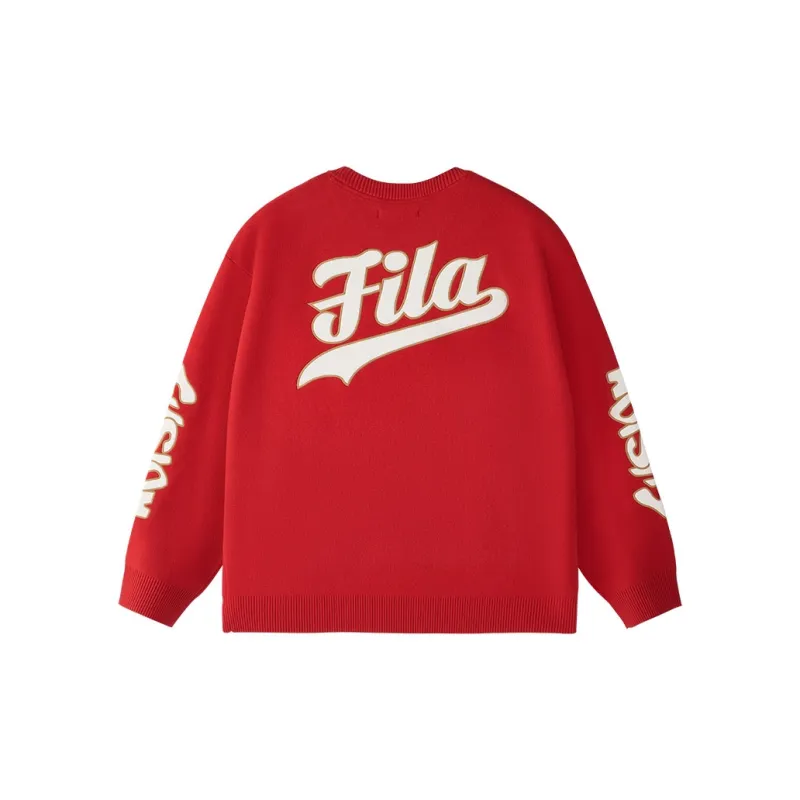 FILA FUSION FW24 Sweater Unisex Red-1