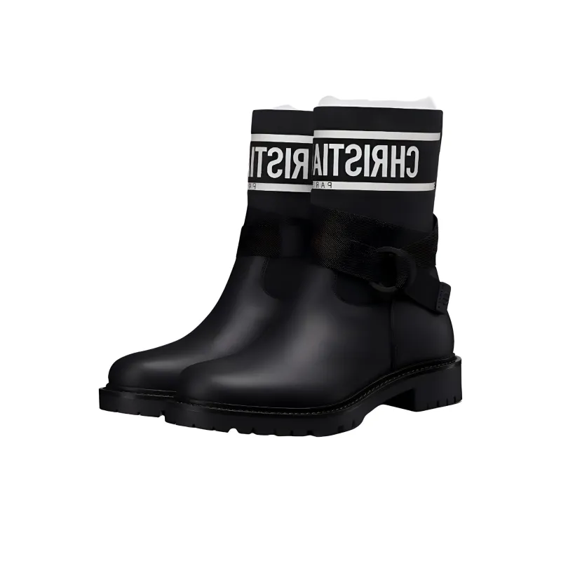 DIOR D-Major Ankle Boots Women's Black-2