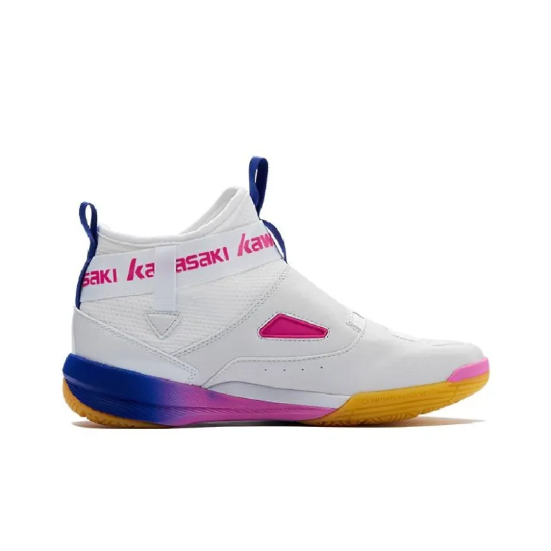 Kawasaki Cushioned Slip Resistant Coverage Support Impact Resistant High Top Badminton Shoes Unisex Multicolor Sunshine-2