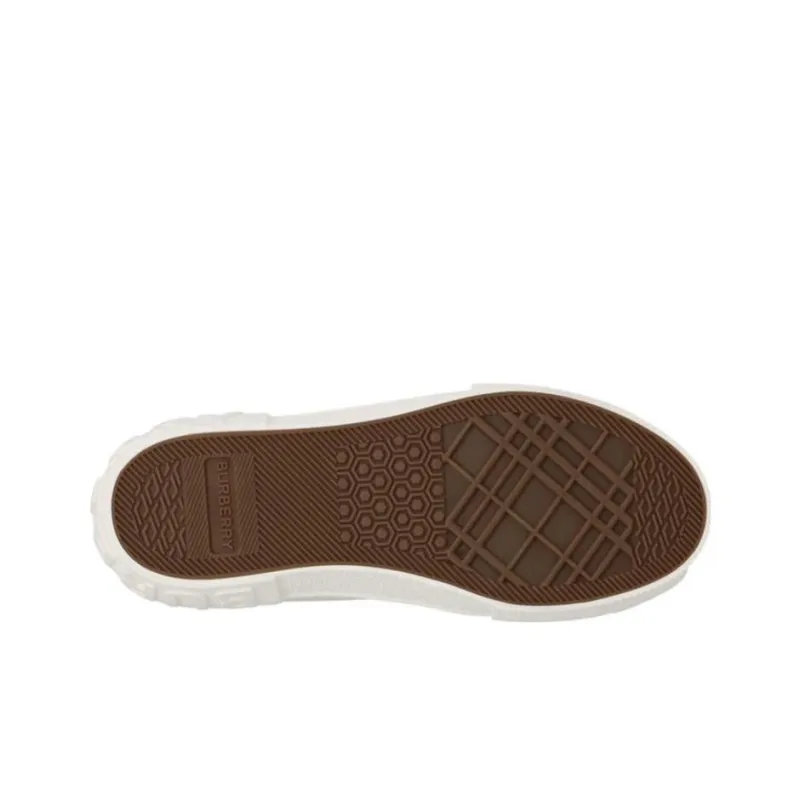 Burberry Low Top Canvas Shoes Women's Brown-6