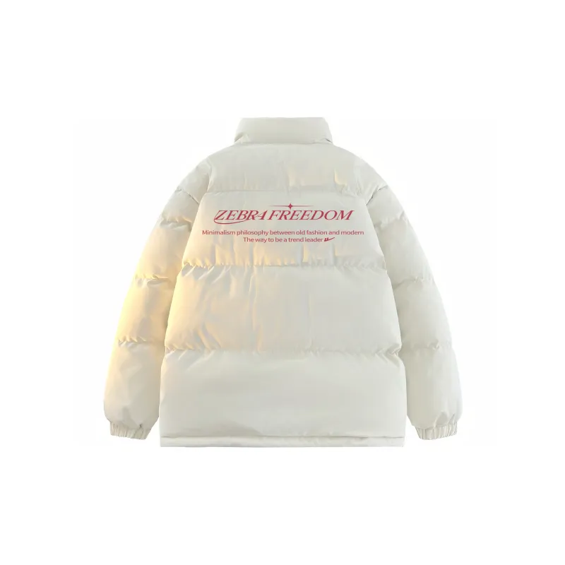 Warrior Ride The Wind Collection Open Ended Smile Collection Puffer Jacket Unisex-8