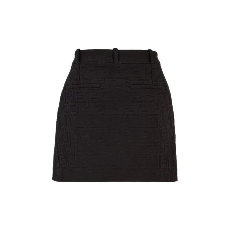 FENDI Ff Jacquard Mini Skirt-1