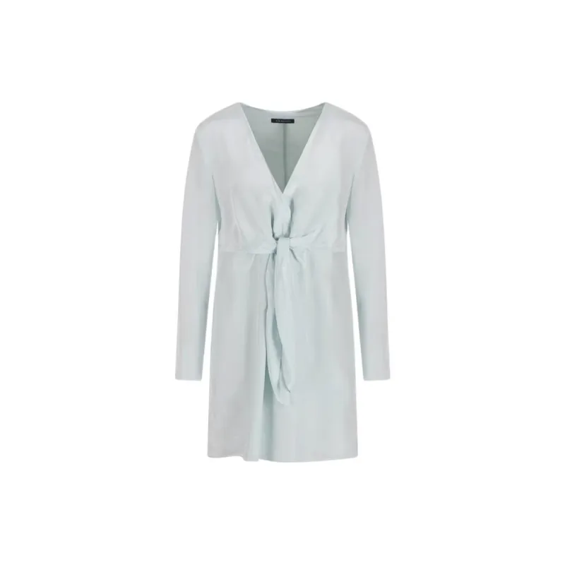 ARMANI EXCHANGEAE SS25 Long Sleeved Dress Women's Light Blue-1
