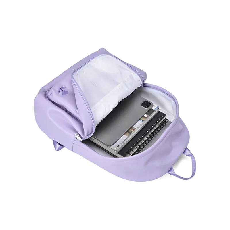 LOVVVVE PU Cortex Student Backpack Unisex Black Red White/Blue/Pink-25