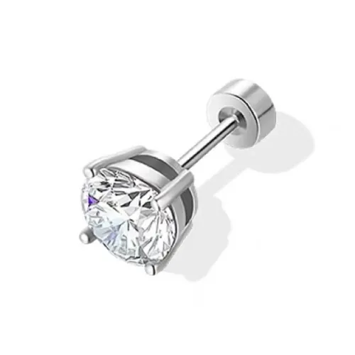GUDUD Moissanite Stud Earrings Unisex