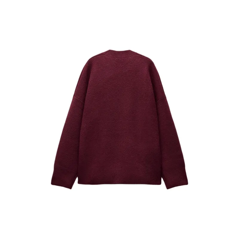 ZARA Sweaters Women's Burgundy-1