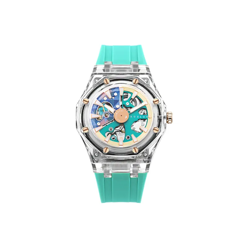 BOZLUN Long Voyage Collection Automatic Mechanical Movement Unisex White Dial-18