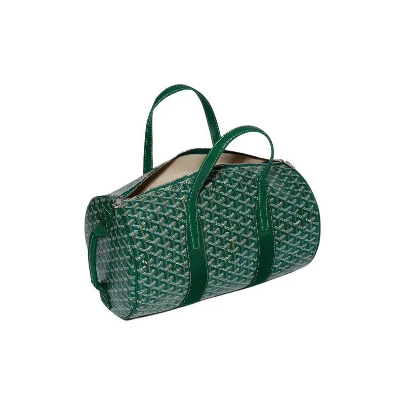 GOYARD Canvas With Calfskin Sports Bag Travel Bag Unisex Green-2