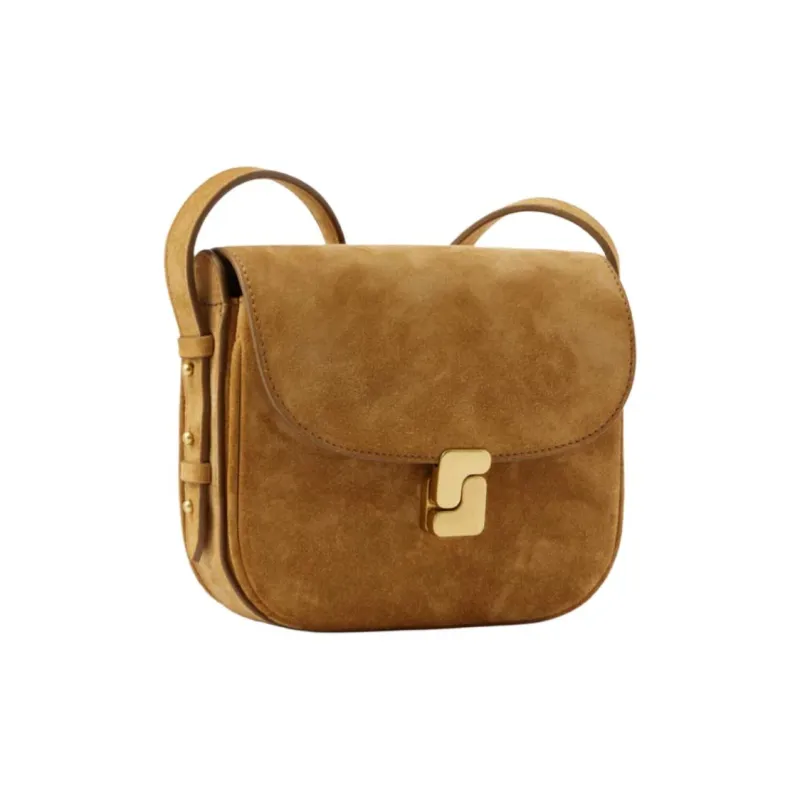 SOEUR Cow Leather Shoulder Bag Mini Women's Camel-1