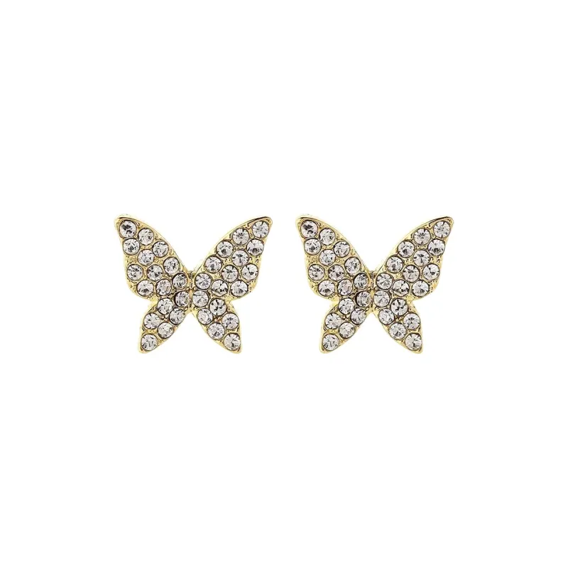 KING OF BLING 925 Sterling Silver Pin, Alloy, Zircon Stud Earrings Women's-0