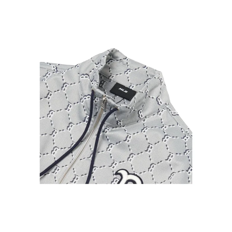 MLB Boston Red Sox Cropped Coats Women's Light Gray-3