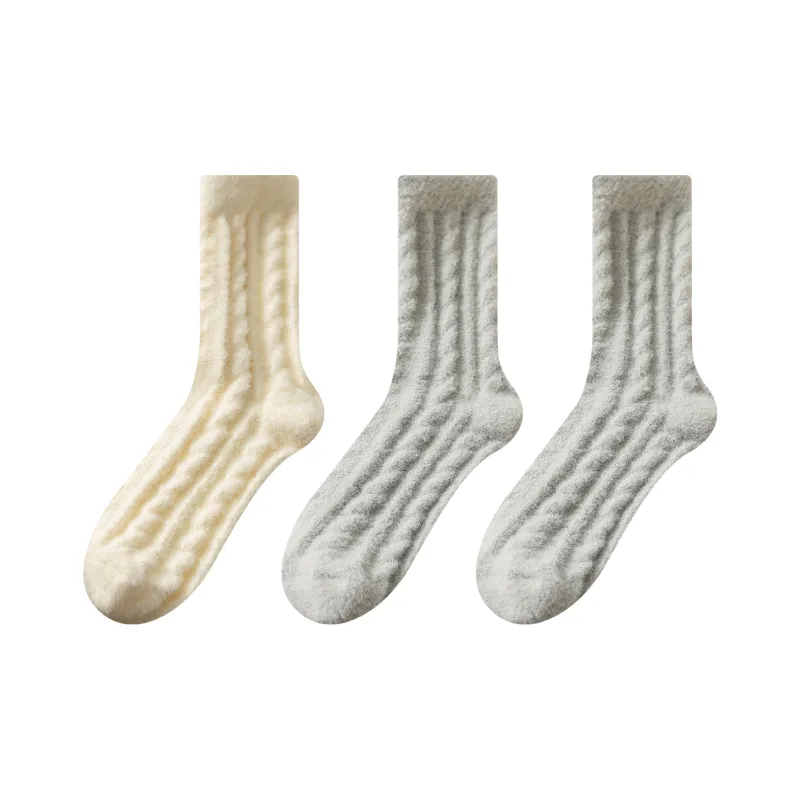 XXLLG Knee High Socks Women's 3 Pack-9