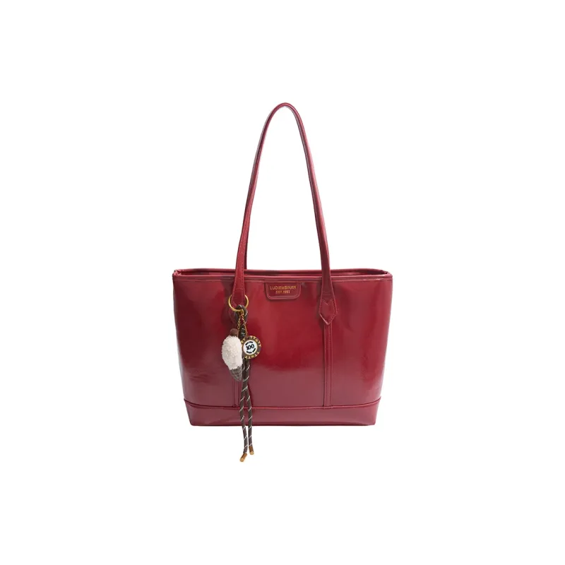 BAODIDAISHU PU Tote Bag Shopping Bag Shoulder Bags Women's Khaki Black/Red/Coffee-13