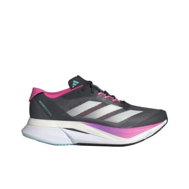 Adidas Adizero Boston 12 Grey Five Crystal Jade Lucid Pink Women's-1