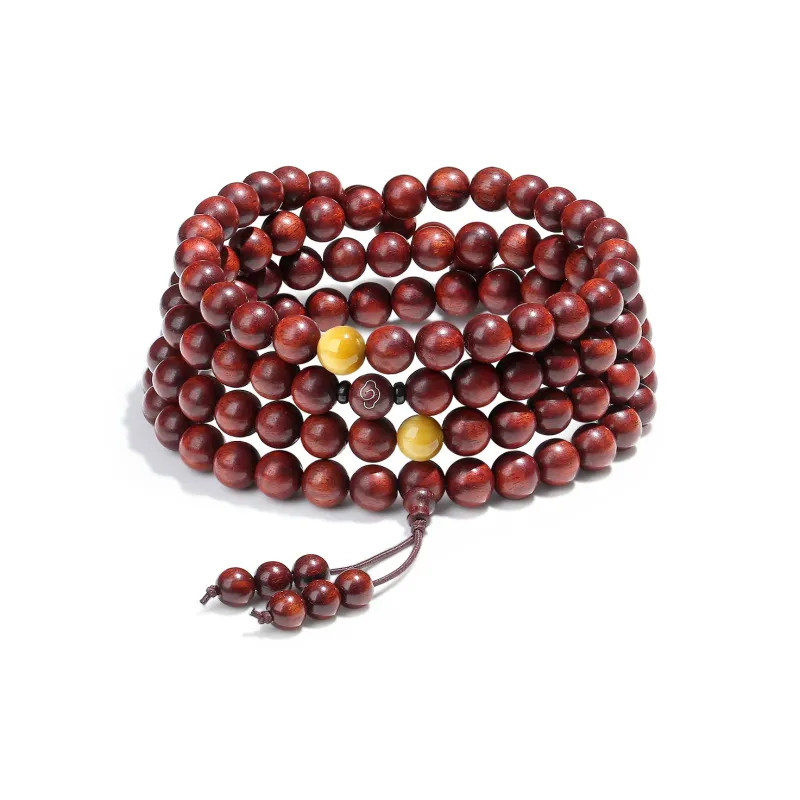 PUTUOSHANWENCHUANG Sandalwood Bracelets Unisex-5
