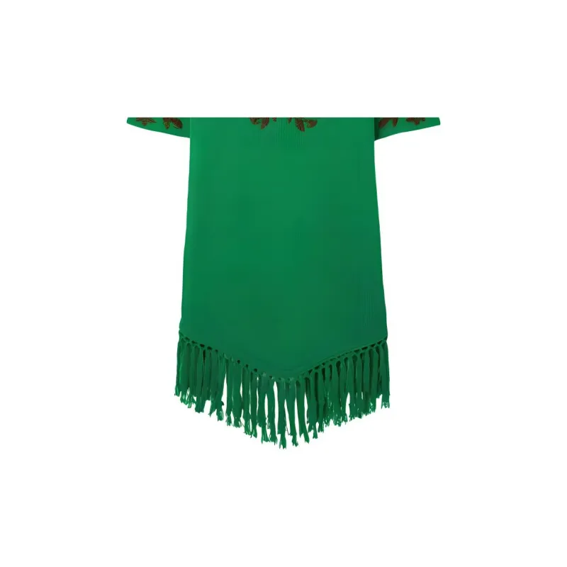 Valentino Long-Sleeved Dresses Women's Green-4