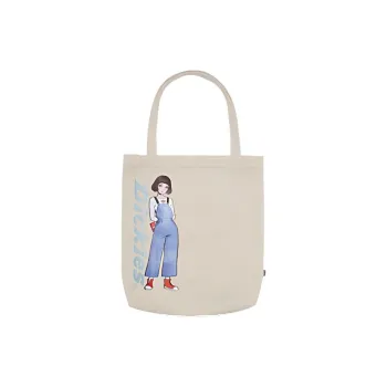 Dickies ILYA Collaboration Canvas Bag, One Shoulder Handbag Regular Unisex White