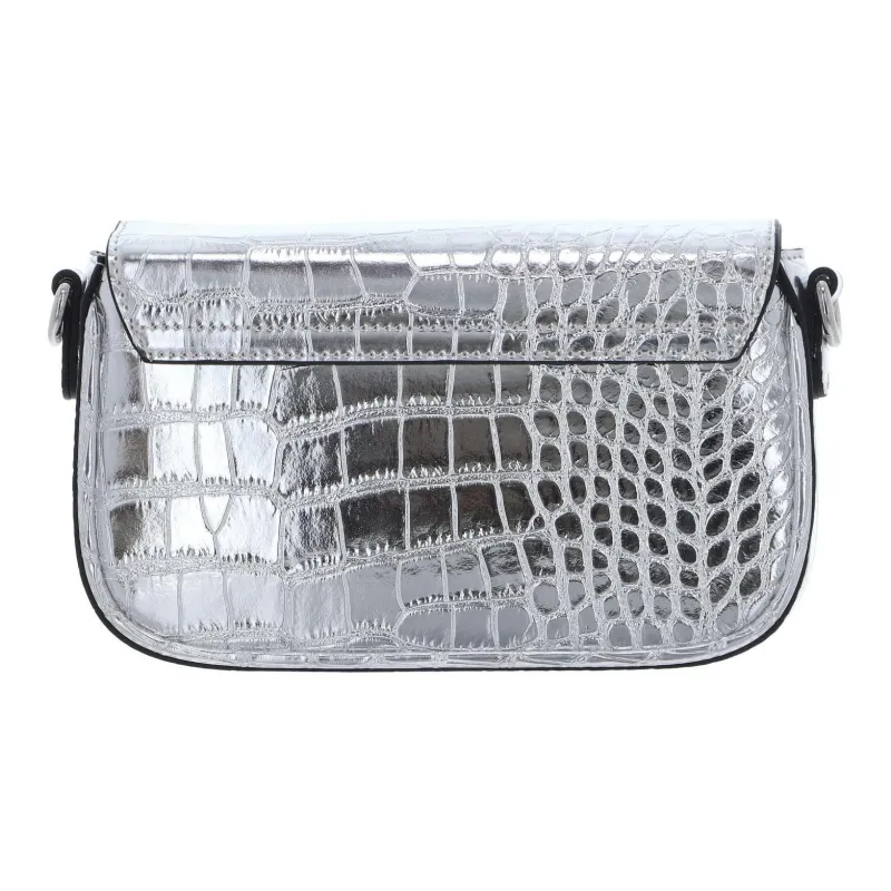 Valentino Polyurethane Crossbody Bag Shoulder Bag Women's Silver-4