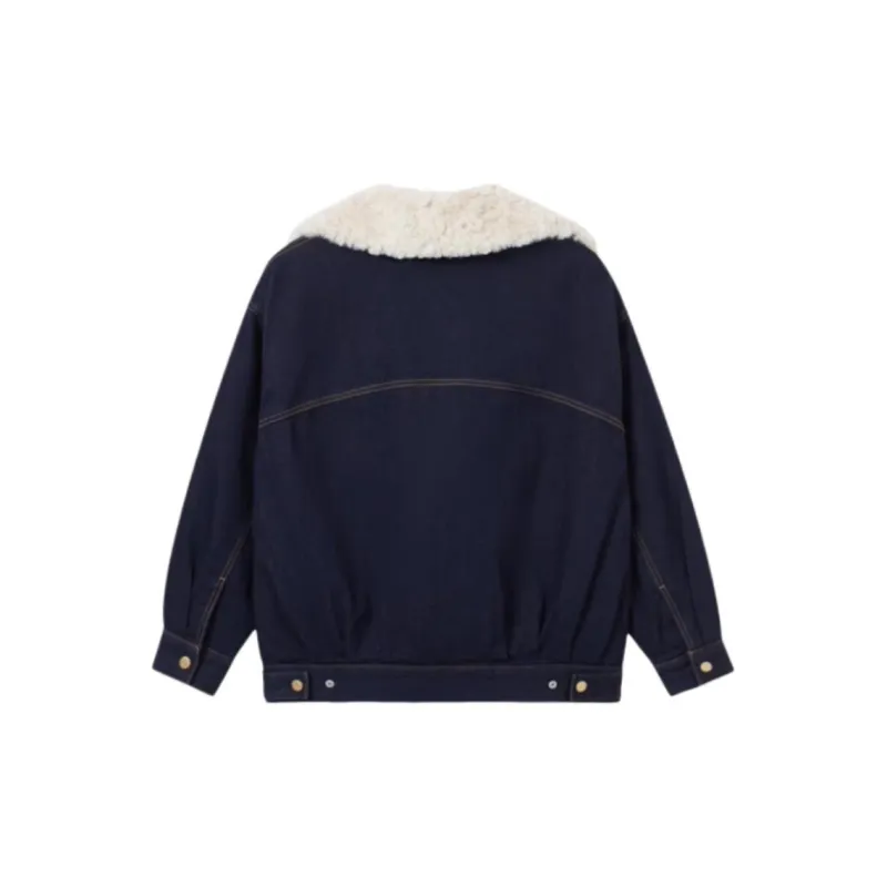 Levis CNY Denim Jackets Women's Dark Blue-1