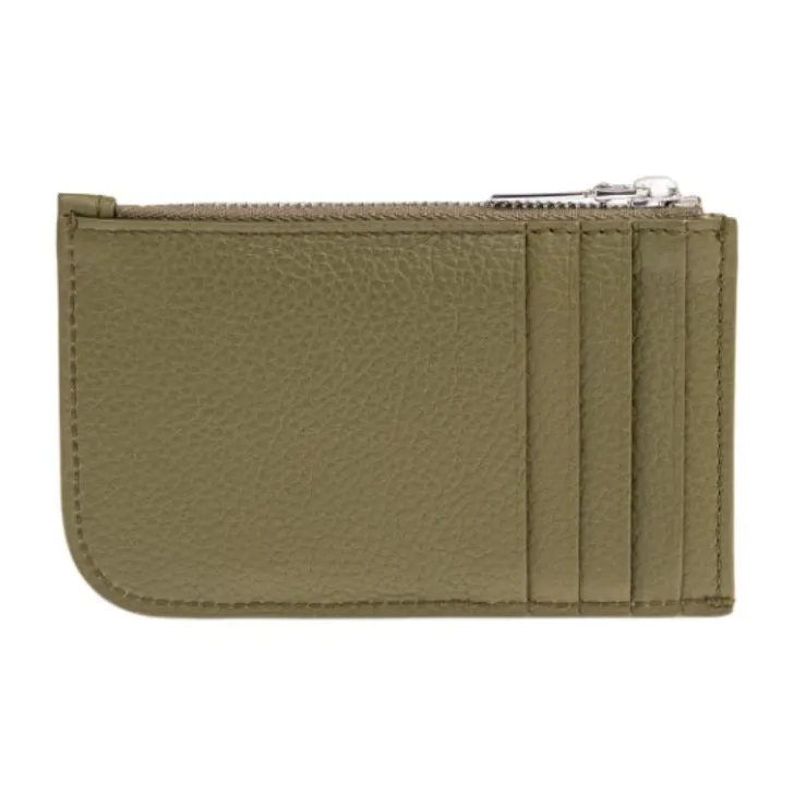 Alexander McQueen Lambskin Card Holder Women's Green-2