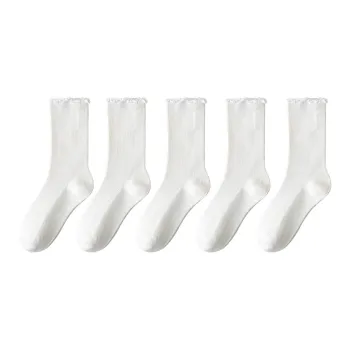 Lan Miao Mid Calf Socks Women's 5 Pack