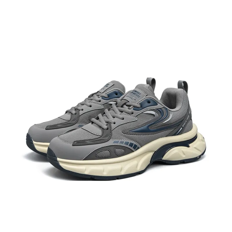 AOKANG Anti Slip Wear Resistant Low Top Chunky Sneakers Men's Shopping Bag-2
