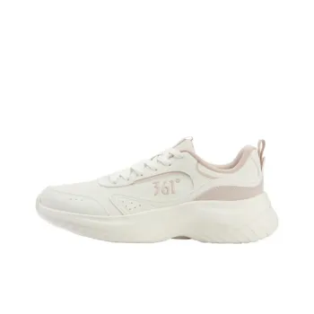 361° Slip Resistant And Abrasion Resistant Coverage Low Top Casual Running Shoes Women's White Pink