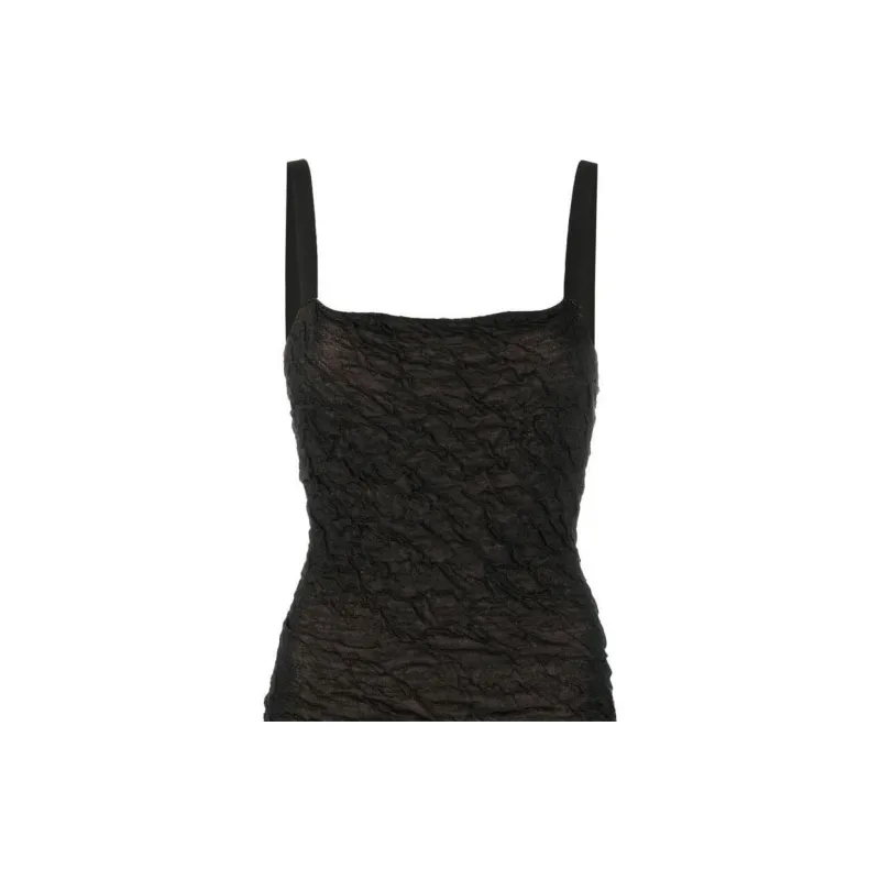 BALMAIN FW22 Sleeveless Dress Women's Black-1