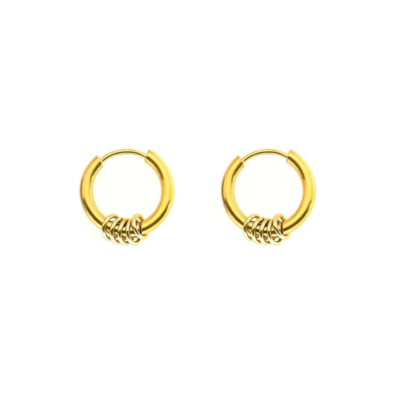 KING OF BLING Titanium Steel Earrings Unisex-9