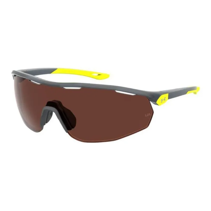 Under Armour Injection Molded Irregular Shape Sunglasses Men's Gray-0
