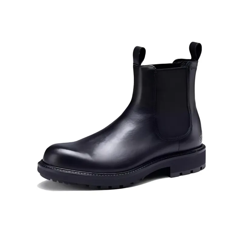 Ecco Short Chelsea Boots Men's Black-2